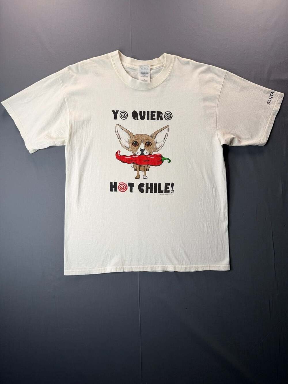 Vintage 1999 Yo Quiero Hot Chile Chihuahua T-Shirt Spoof Funny